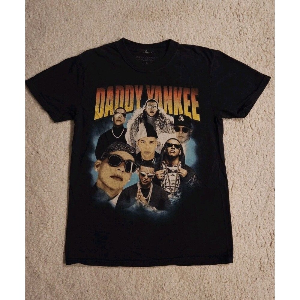Daddy Yankee Mens Small Black Official Tour Merchandise Graphic T Shirt